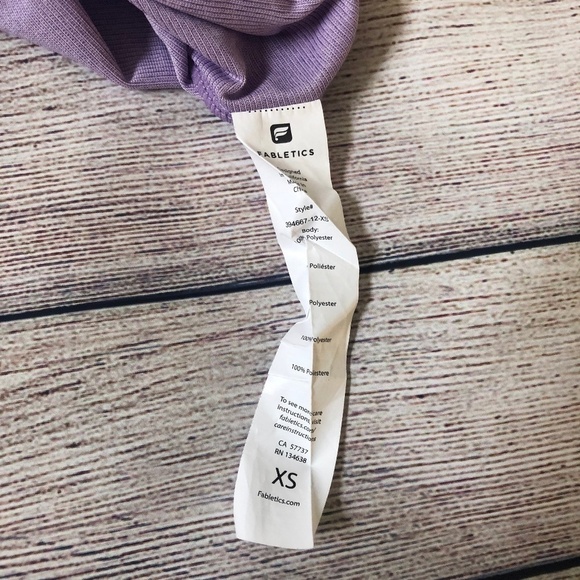 Fabletics Lilac Keyhole Back Tank Top Size XS - Picture 6 of 6